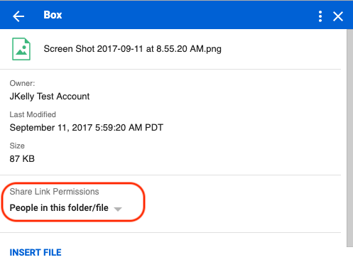 Share Link Permissions