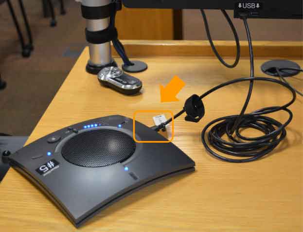 Speaker phone port