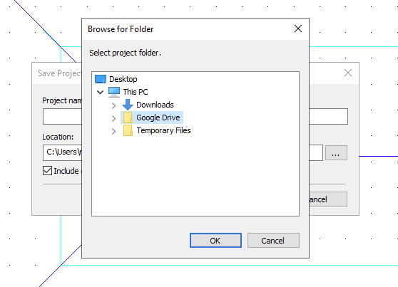 select Google Drive folder